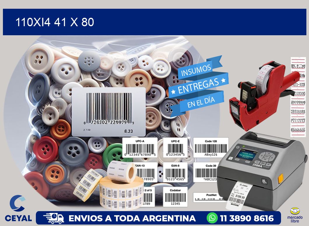 110Xi4 41 x 80