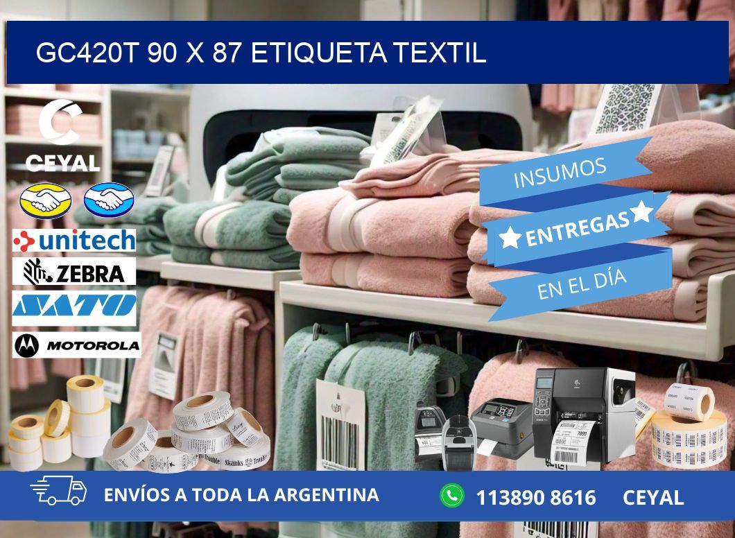 GC420T 90 x 87 ETIQUETA TEXTIL
