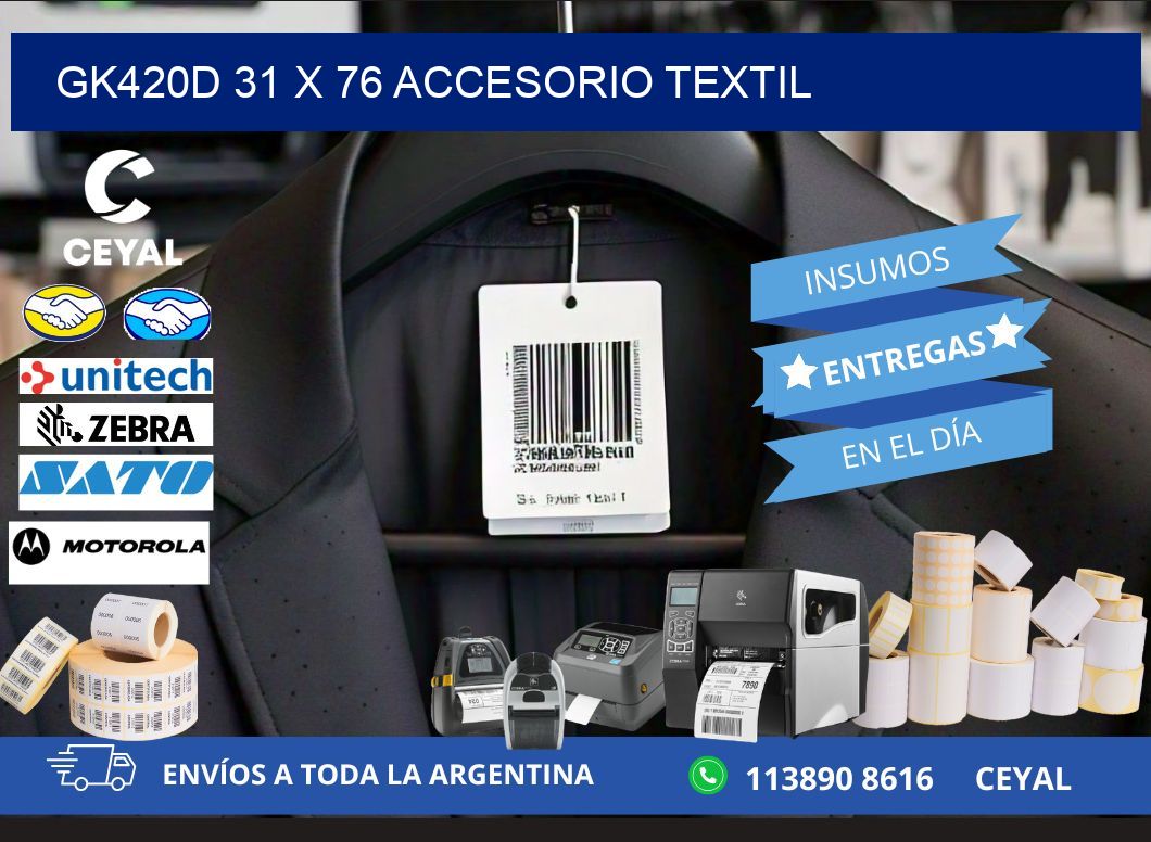 GK420D 31 x 76 ACCESORIO TEXTIL