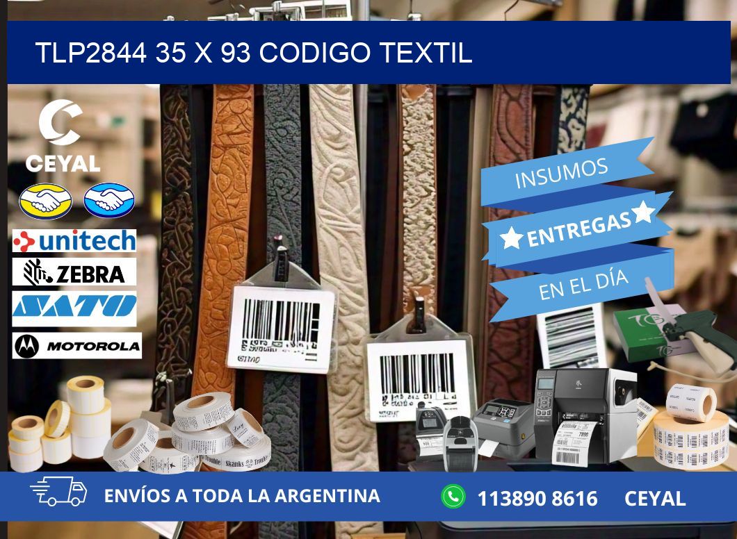TLP2844 35 x 93 CODIGO TEXTIL
