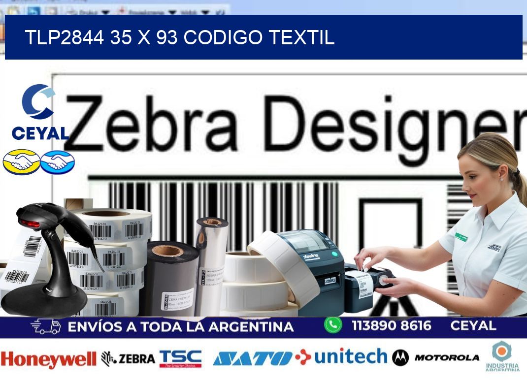TLP2844 35 x 93 CODIGO TEXTIL