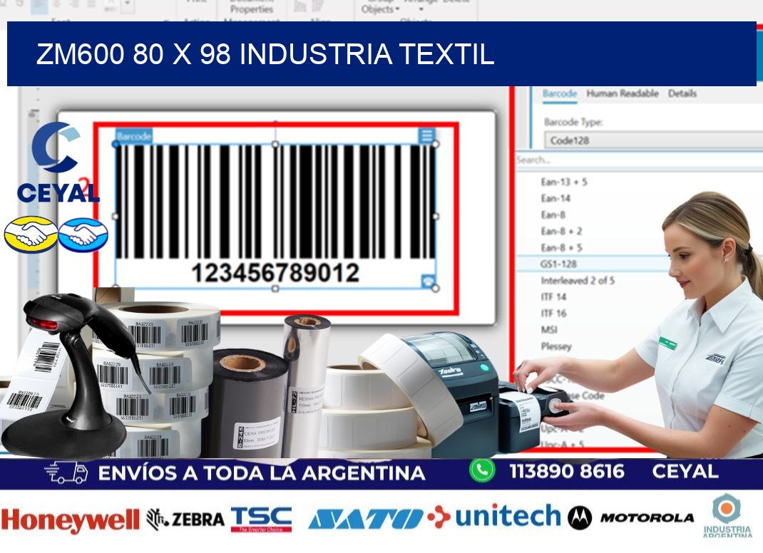 ZM600 80 x 98 INDUSTRIA TEXTIL
