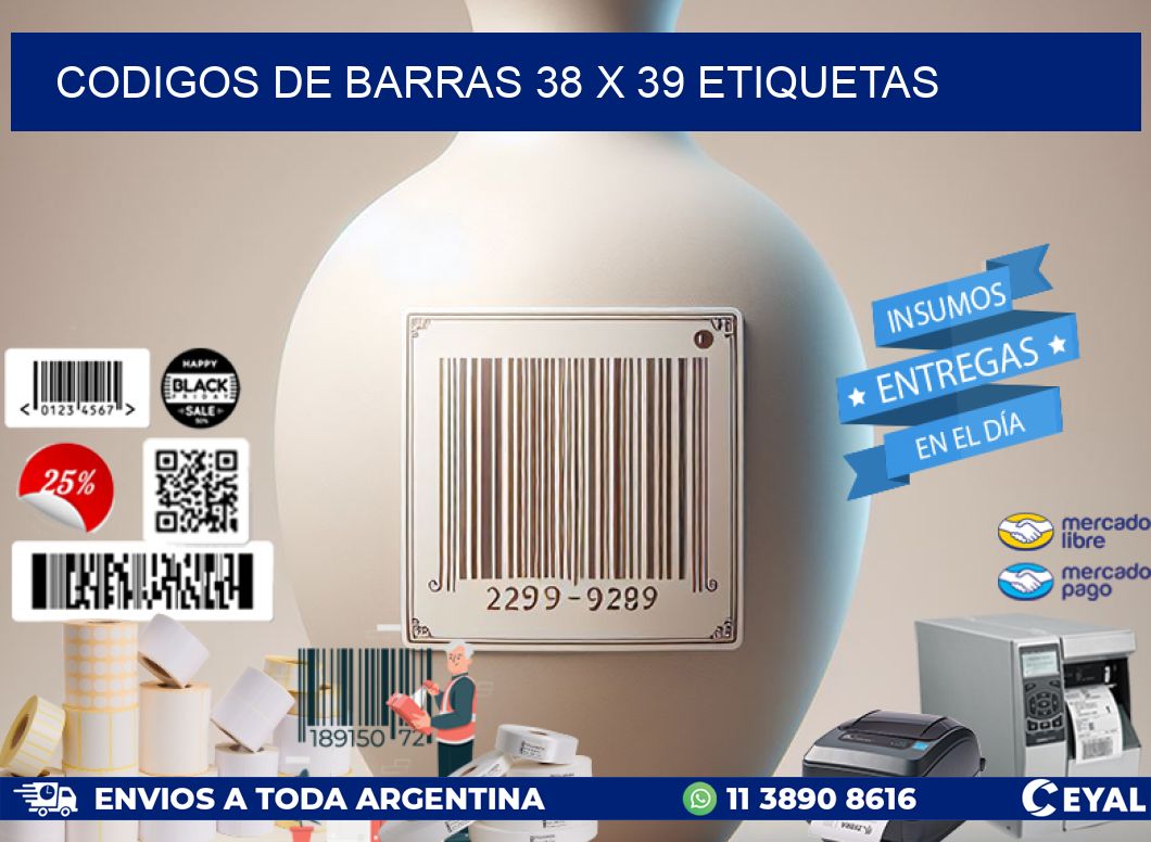 codigos de barras 38 x 39 etiquetas