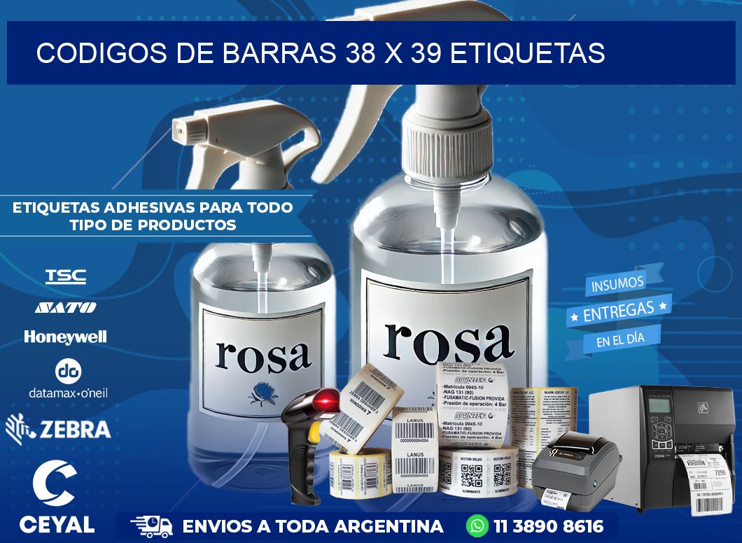 codigos de barras 38 x 39 etiquetas