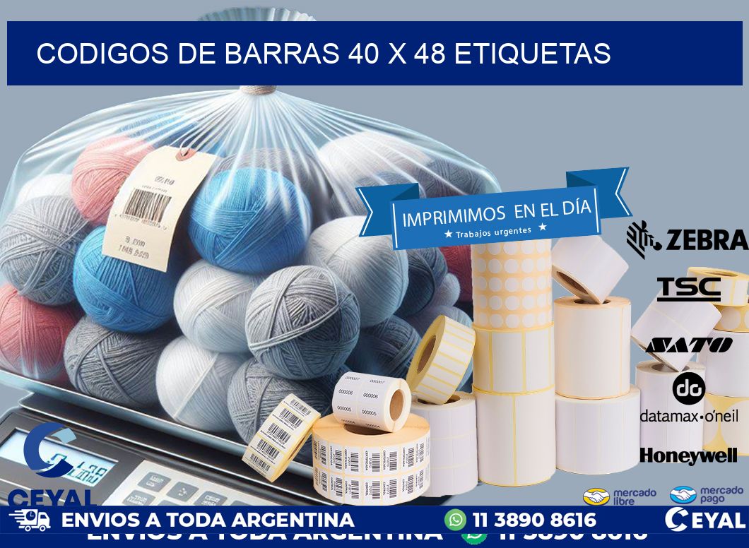 codigos de barras 40 x 48 etiquetas