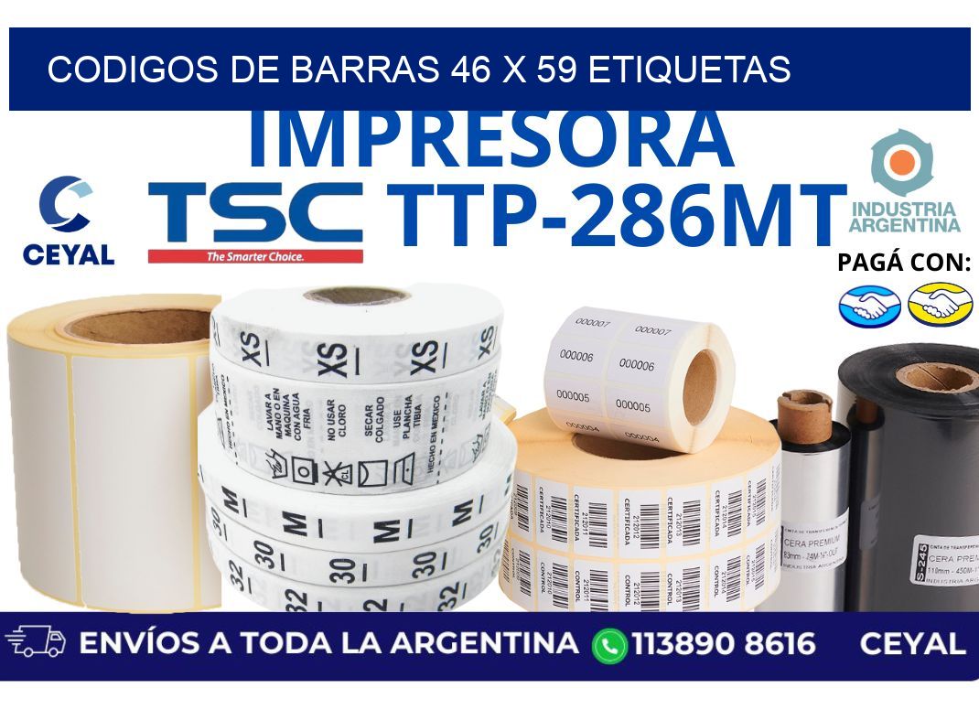 codigos de barras 46 x 59 etiquetas