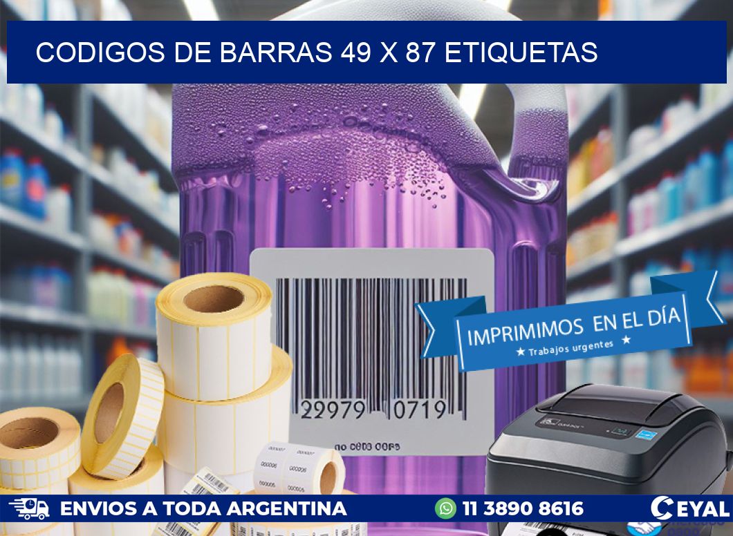 codigos de barras 49 x 87 etiquetas