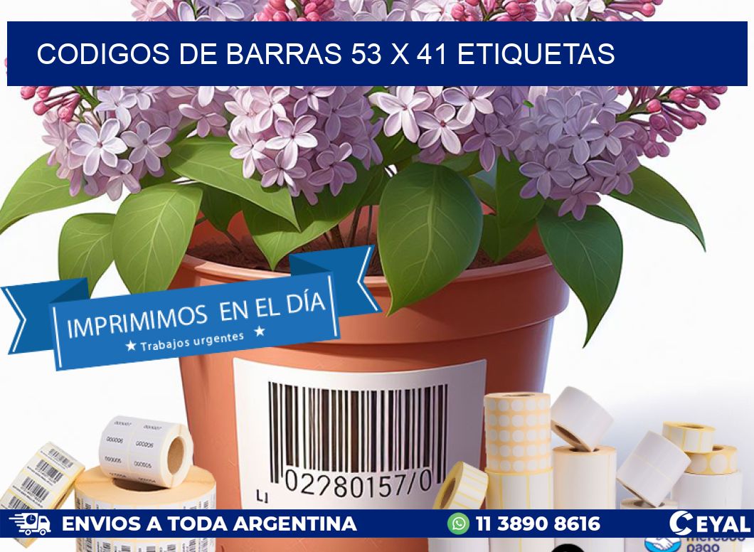 codigos de barras 53 x 41 etiquetas