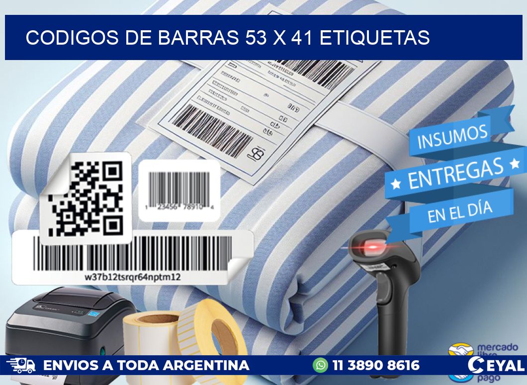 codigos de barras 53 x 41 etiquetas