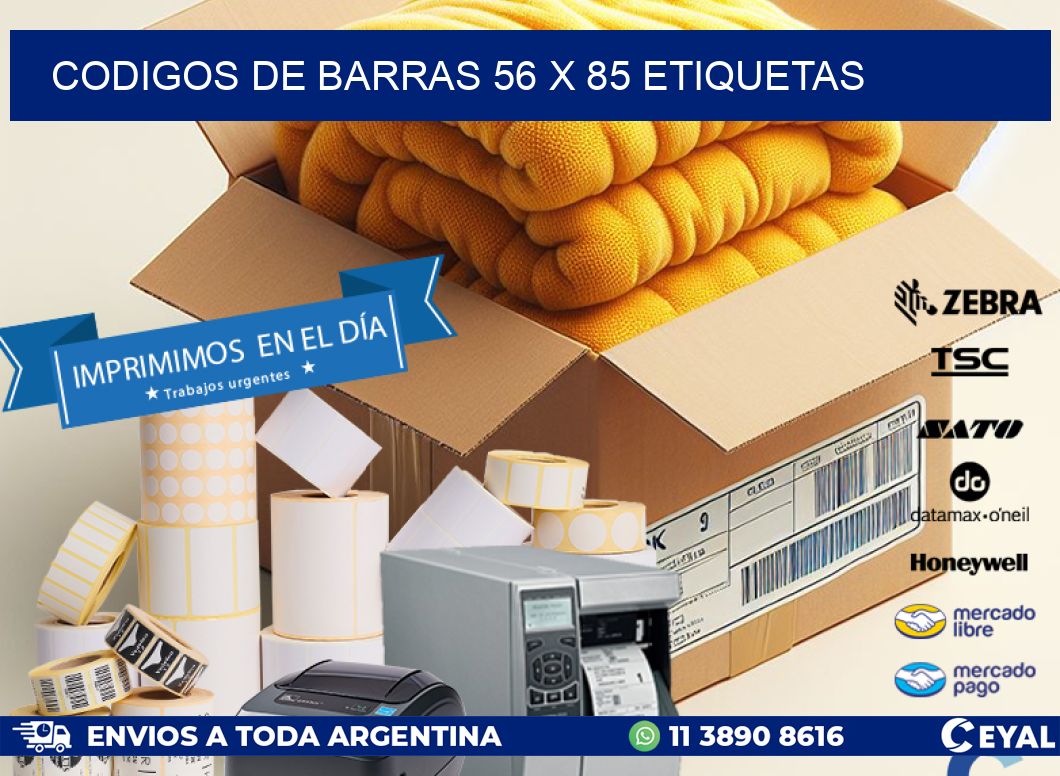 codigos de barras 56 x 85 etiquetas