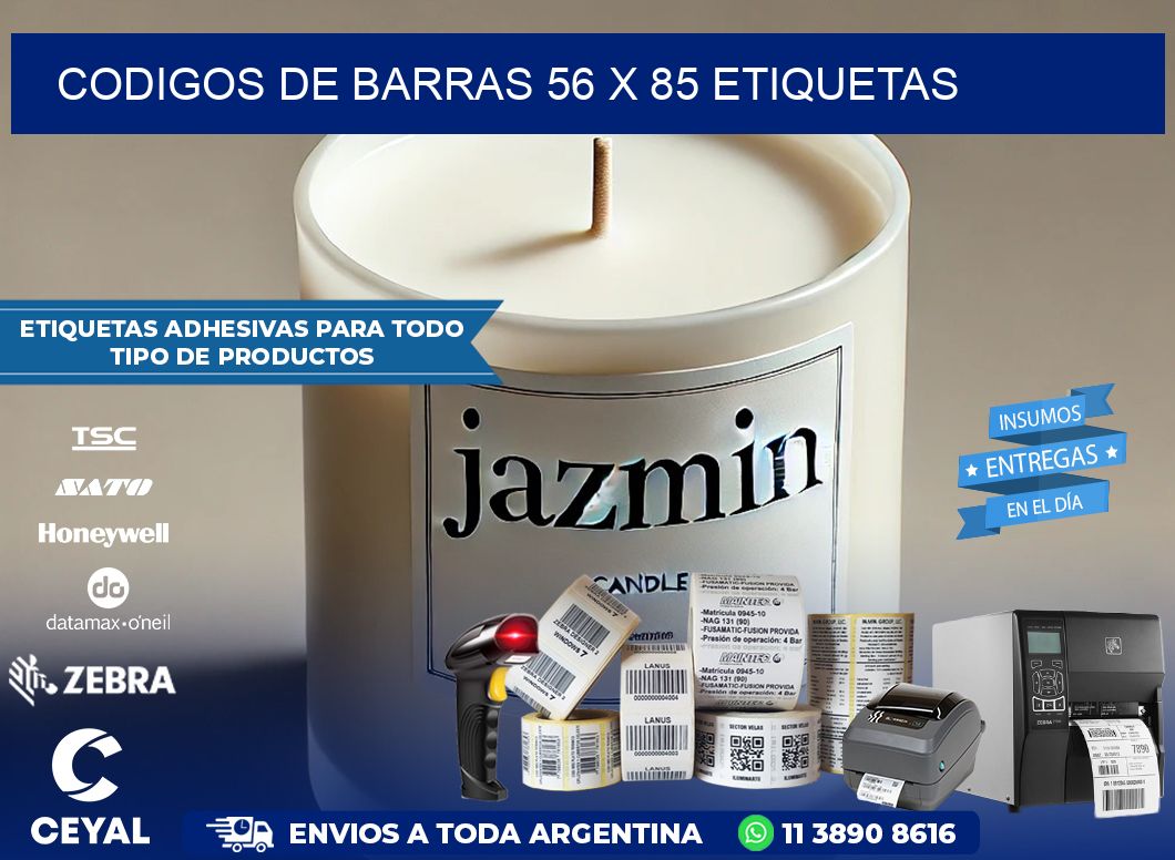codigos de barras 56 x 85 etiquetas