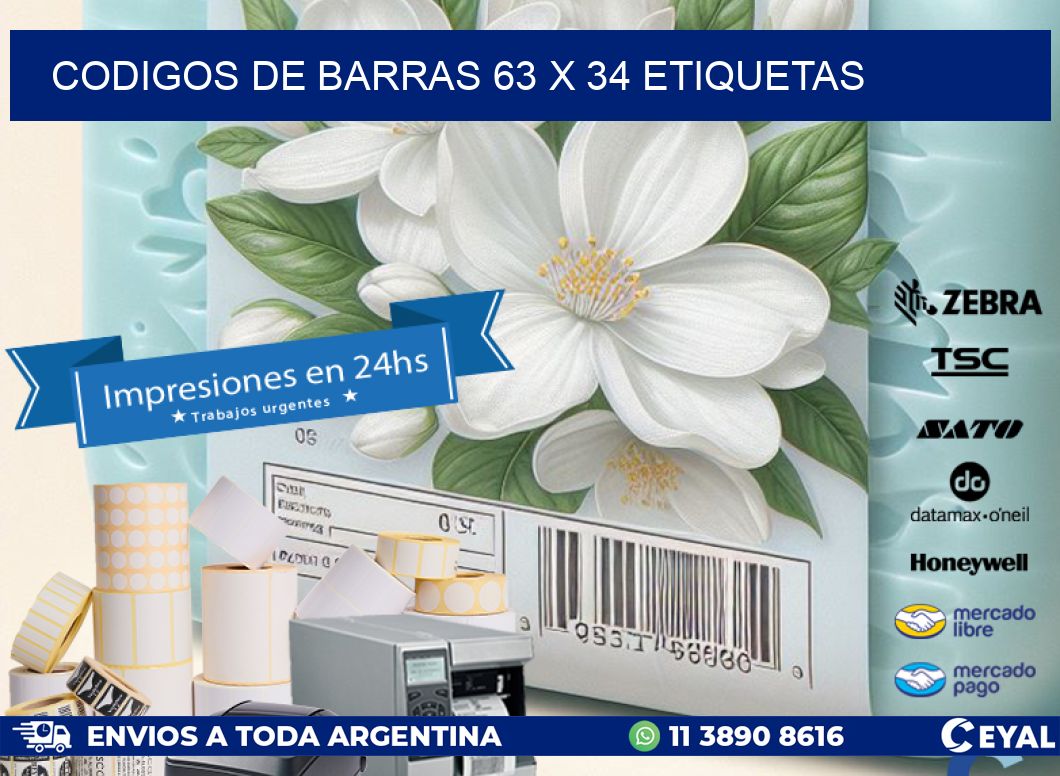codigos de barras 63 x 34 etiquetas