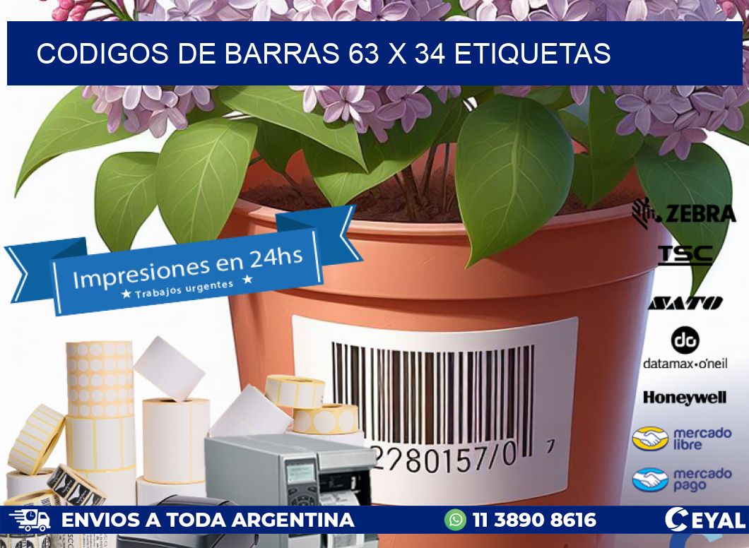 codigos de barras 63 x 34 etiquetas