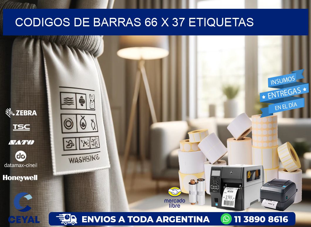 codigos de barras 66 x 37 etiquetas