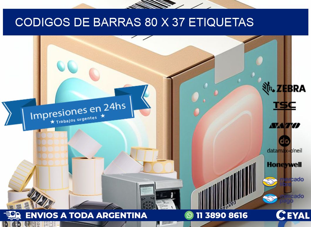 codigos de barras 80 x 37 etiquetas
