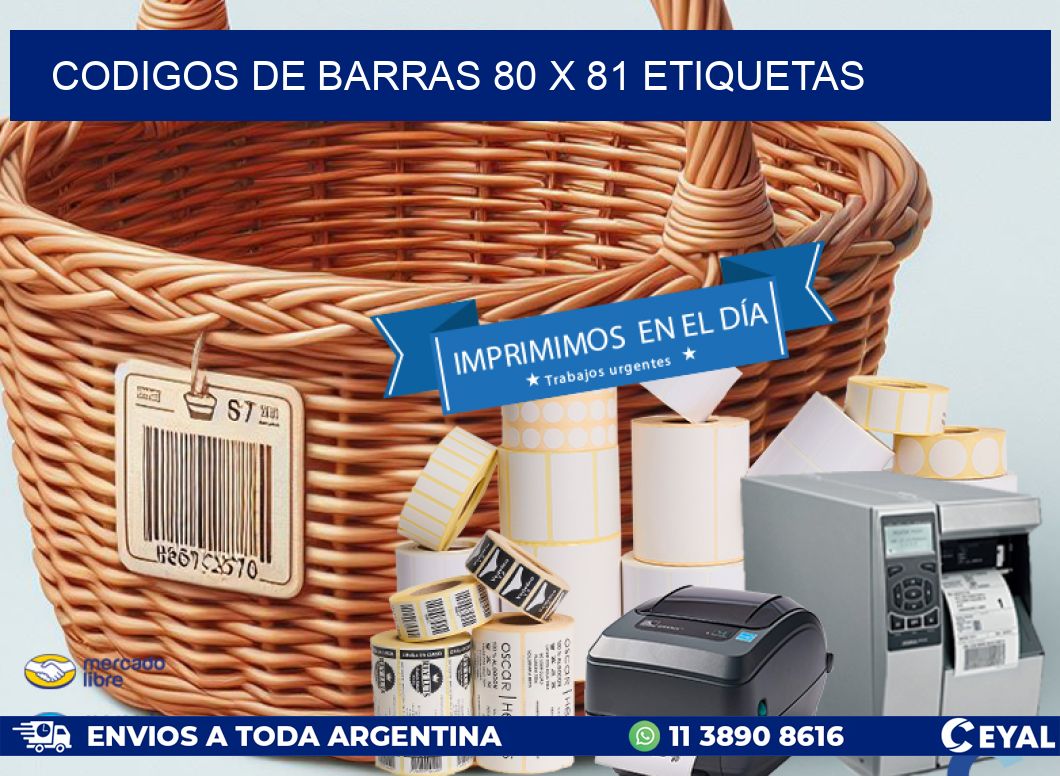 codigos de barras 80 x 81 etiquetas
