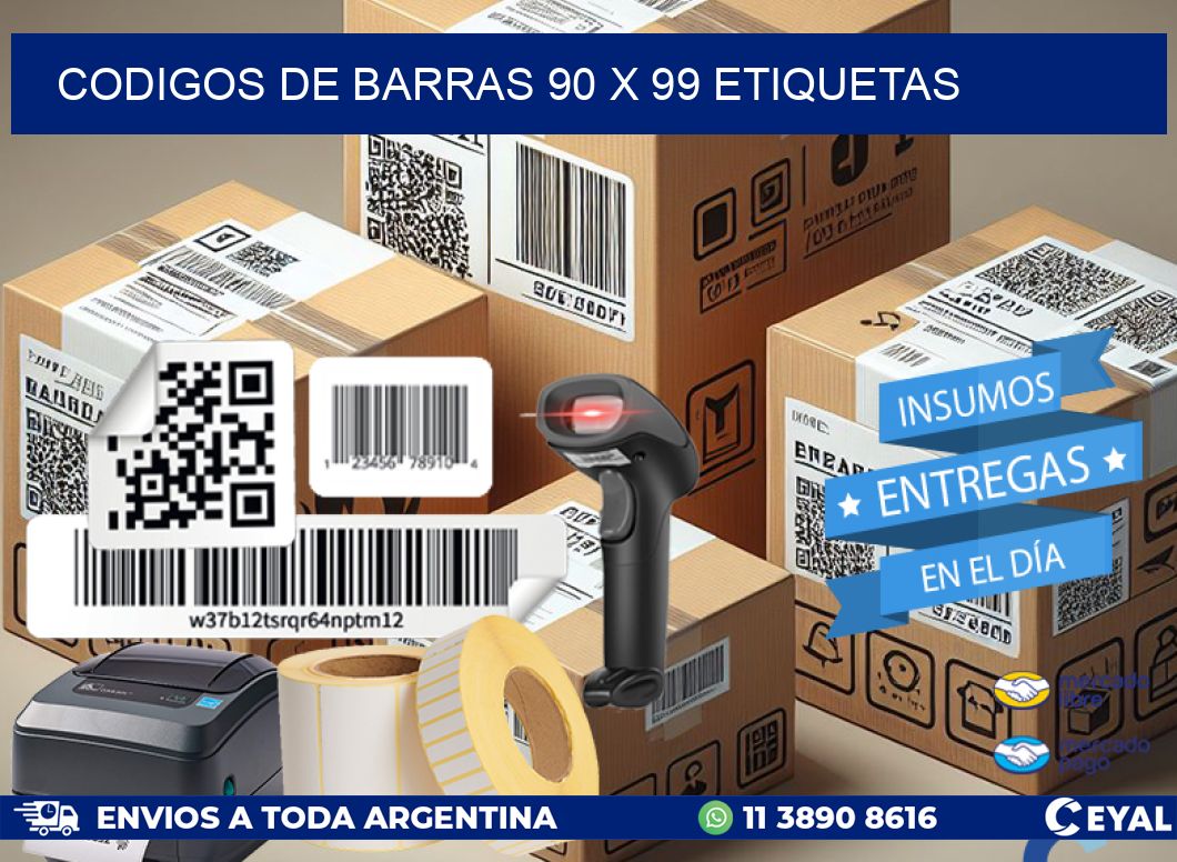 codigos de barras 90 x 99 etiquetas