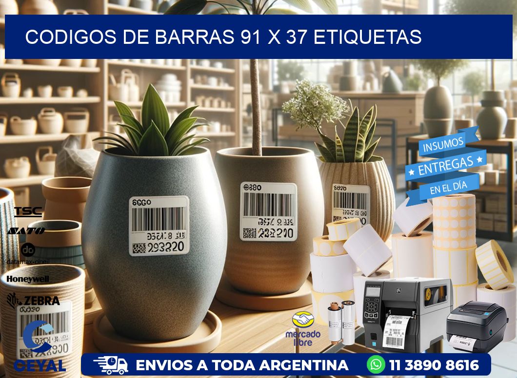 codigos de barras 91 x 37 etiquetas