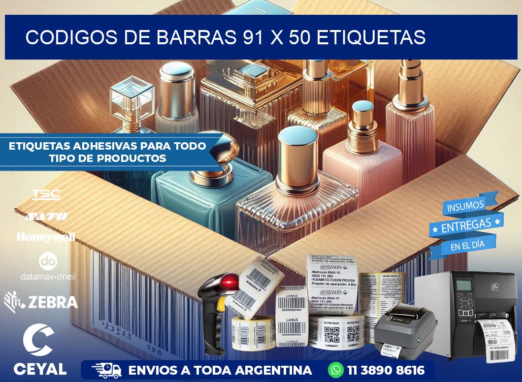 codigos de barras 91 x 50 etiquetas