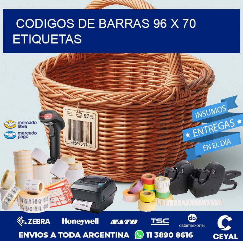 codigos de barras 96 x 70 etiquetas