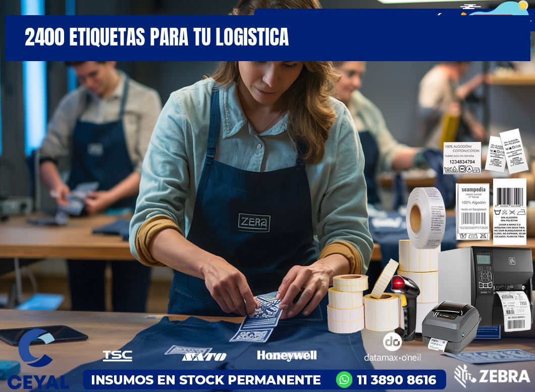 2400 etiquetas para tu logistica