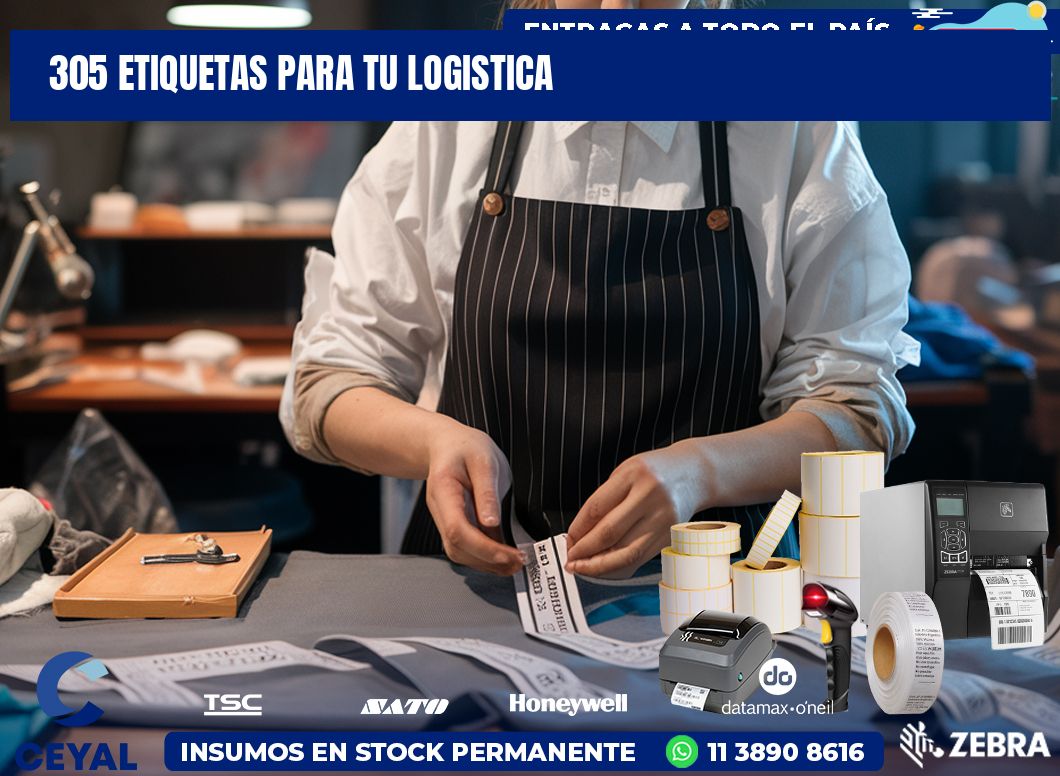 305 etiquetas para tu logistica