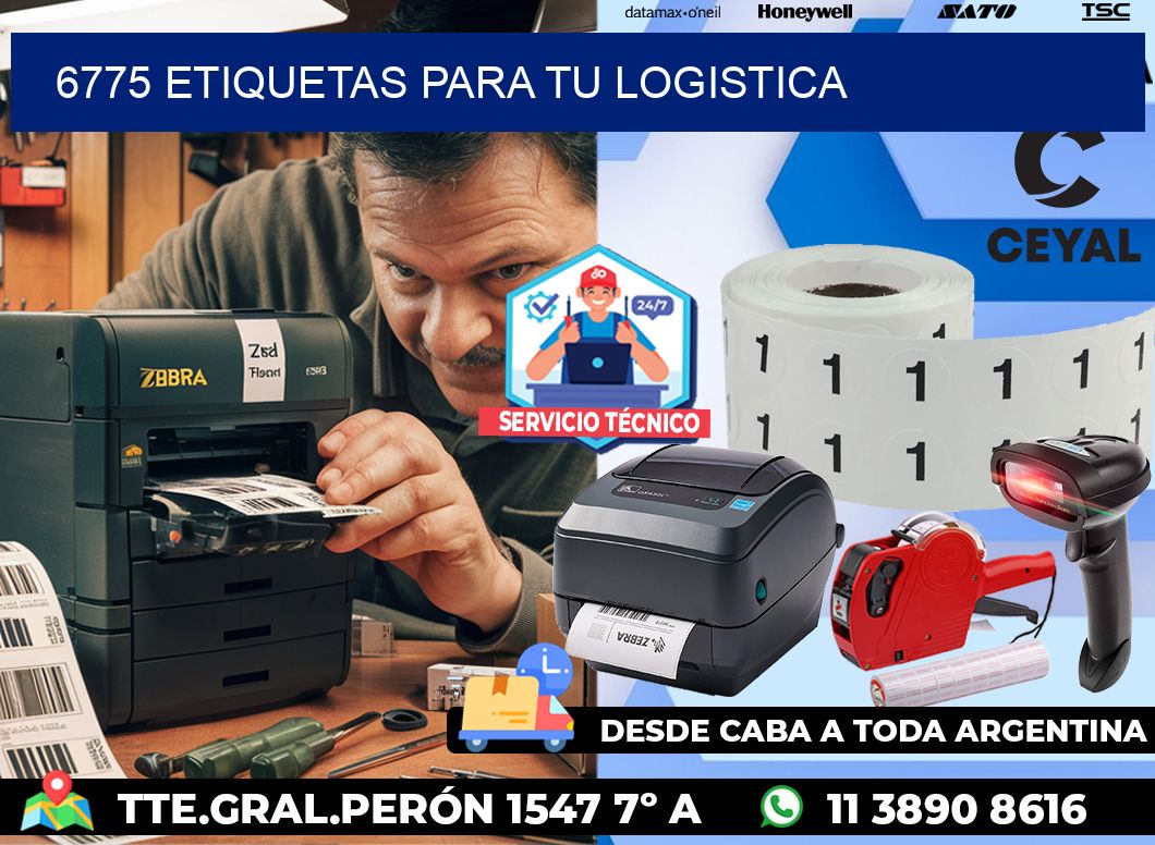 6775 etiquetas para tu logistica