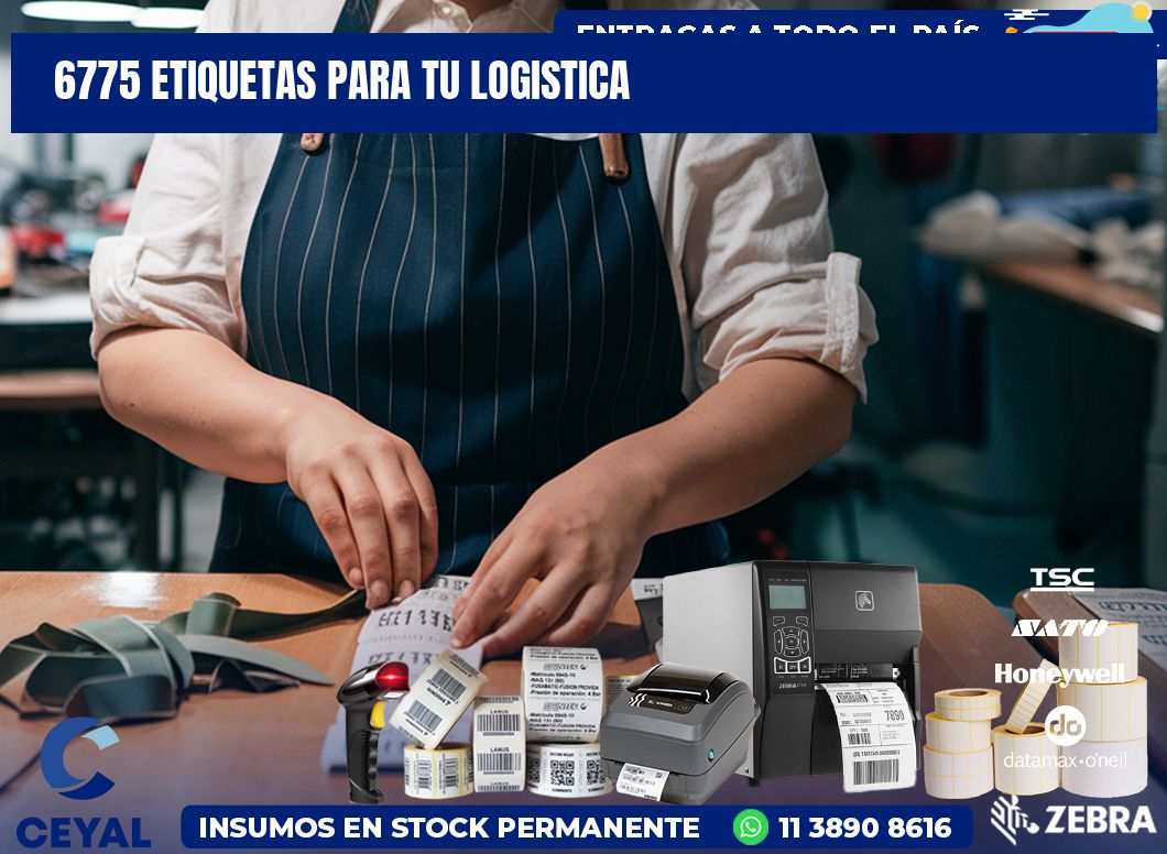 6775 etiquetas para tu logistica