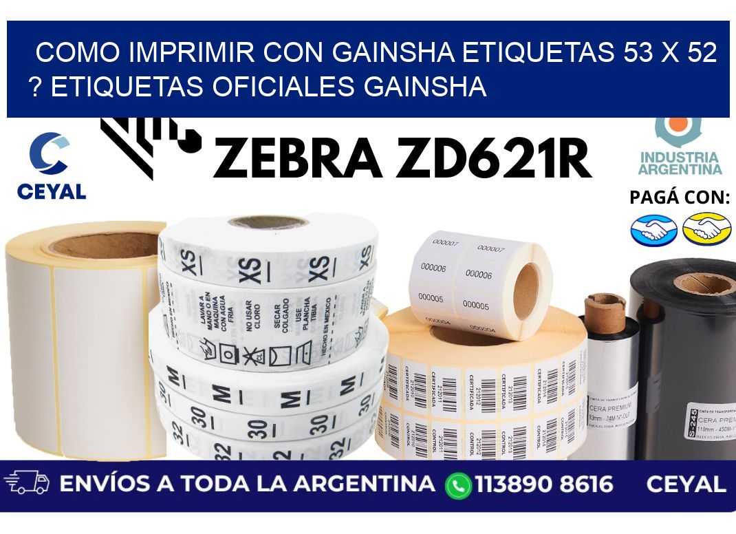 como imprimir con gainsha etiquetas 53 x 52 ? etiquetas oficiales gainsha