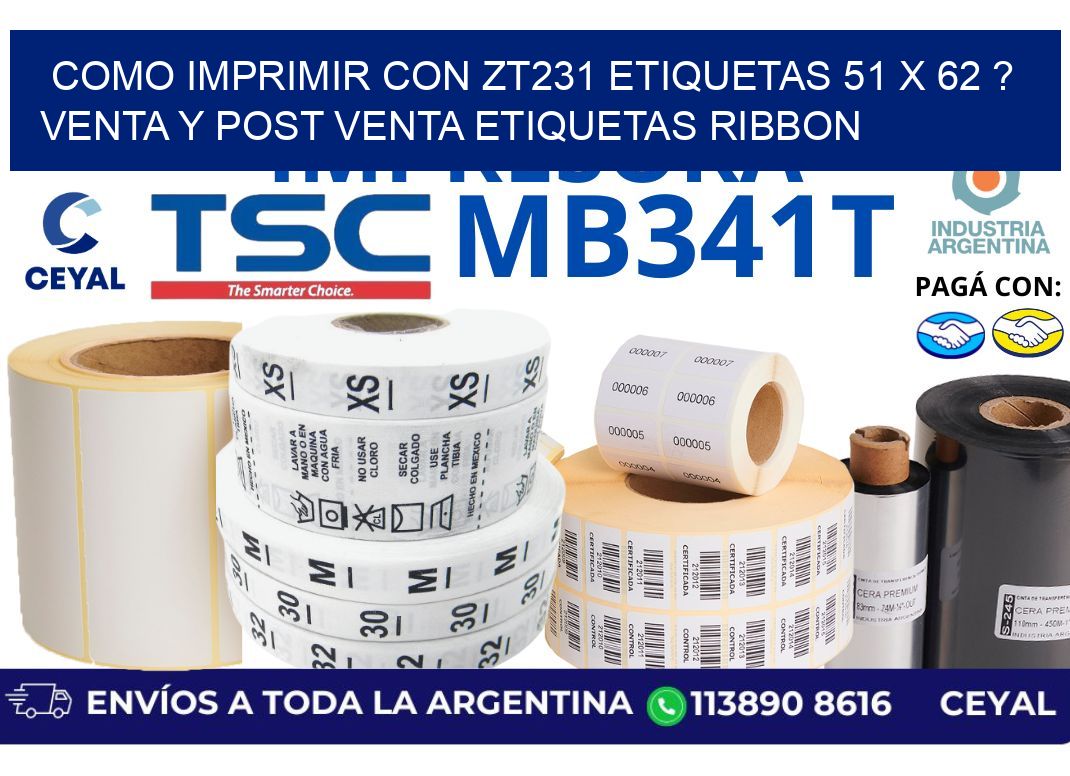 como imprimir con zt231 etiquetas 51 x 62 ? Venta y post venta etiquetas ribbon