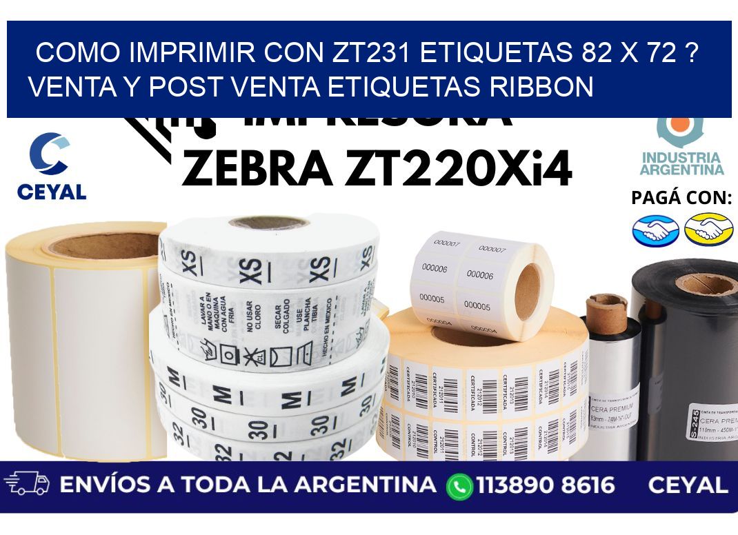 como imprimir con zt231 etiquetas 82 x 72 ? Venta y post venta etiquetas ribbon