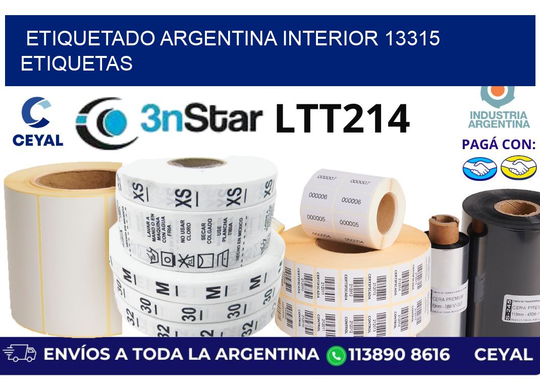 etiquetado argentina interior 13315 etiquetas