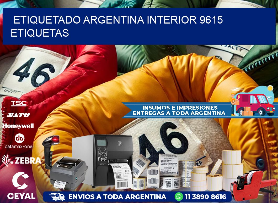 etiquetado argentina interior 9615 etiquetas