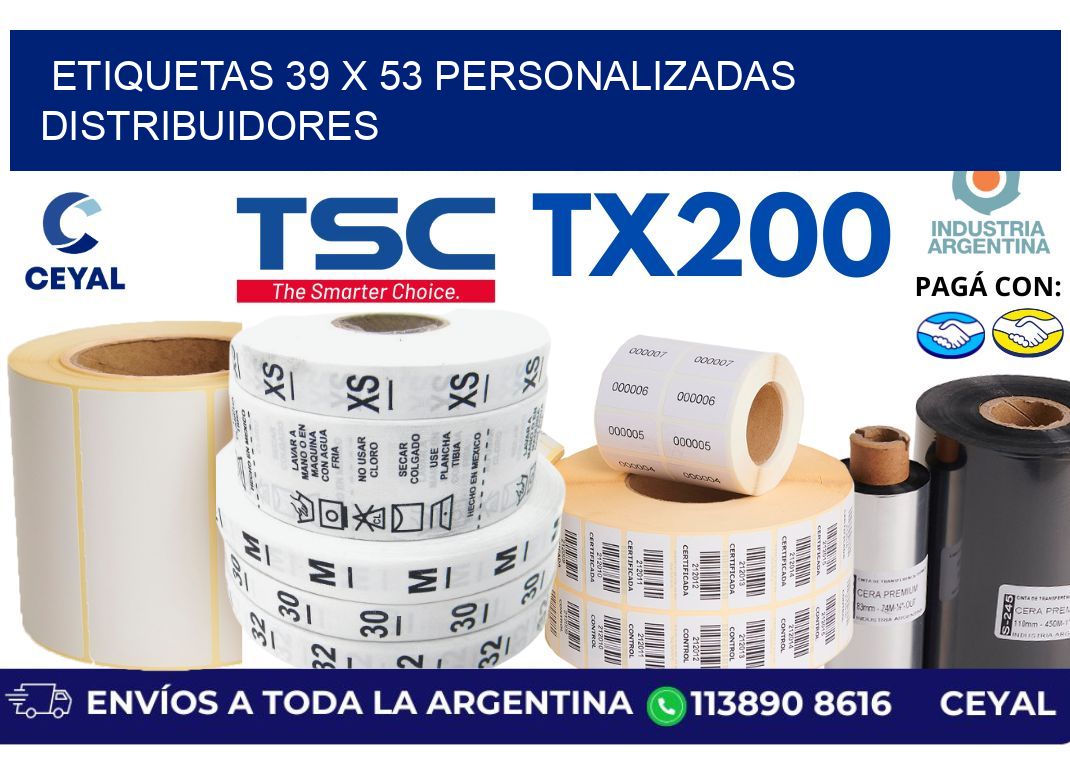 etiquetas 39 x 53 personalizadas distribuidores