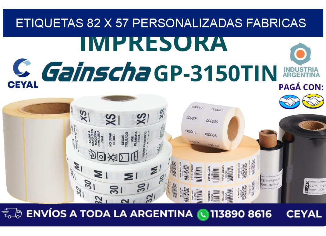 etiquetas 82 x 57 personalizadas fabricas