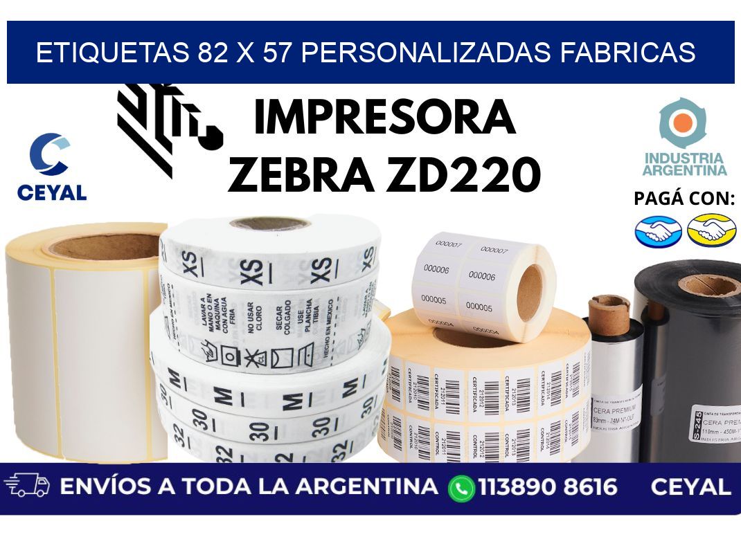 etiquetas 82 x 57 personalizadas fabricas