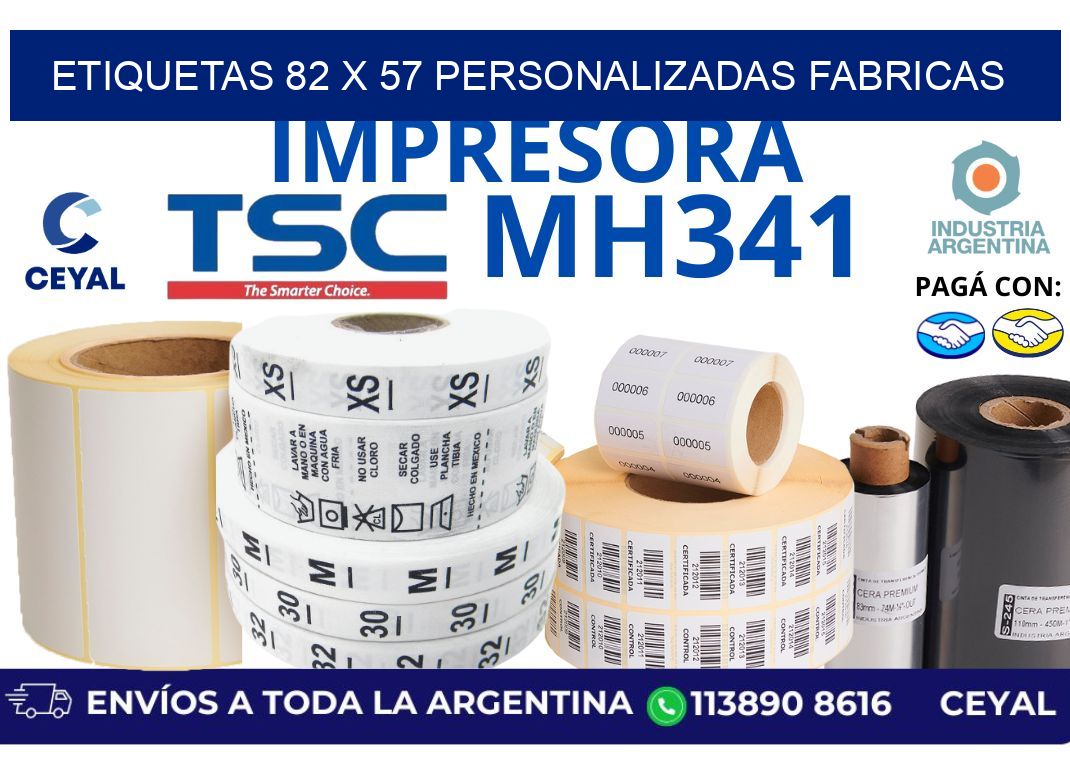 etiquetas 82 x 57 personalizadas fabricas