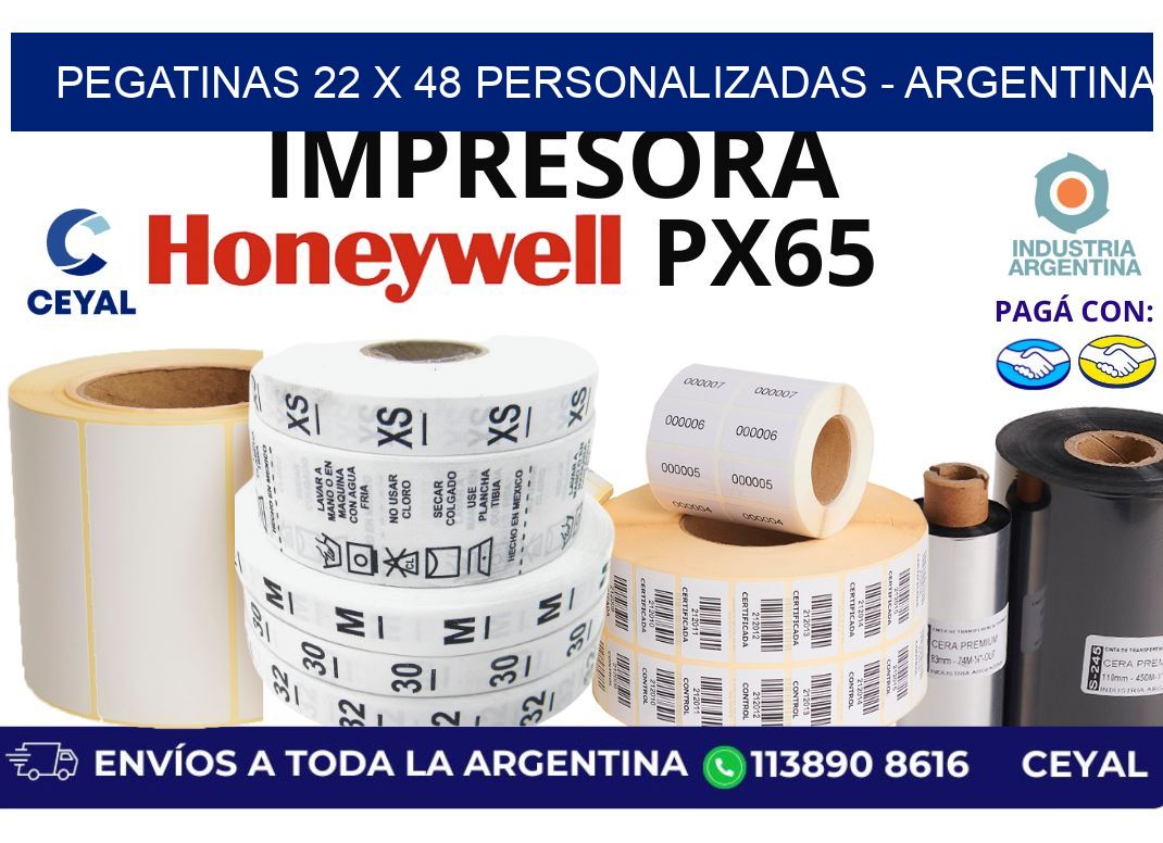 pegatinas 22 x 48 personalizadas - Argentina