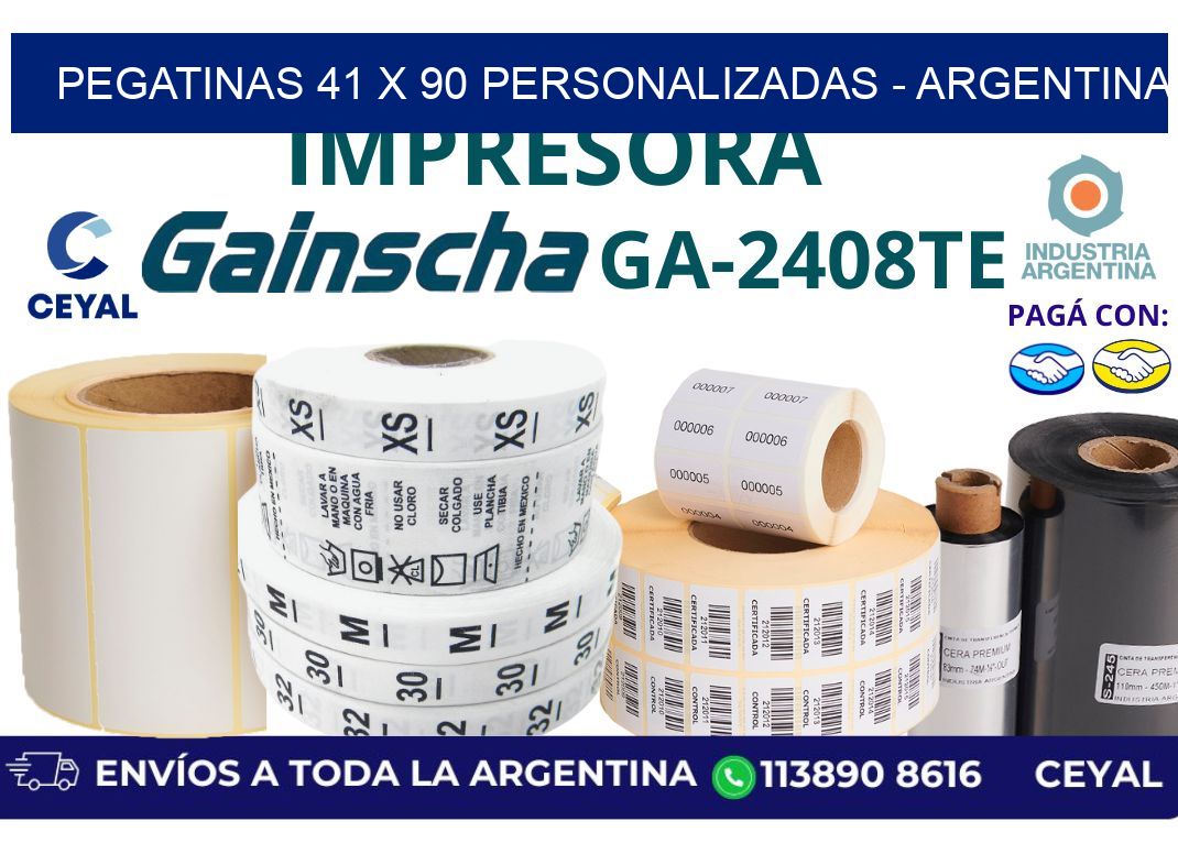 pegatinas 41 x 90 personalizadas - Argentina