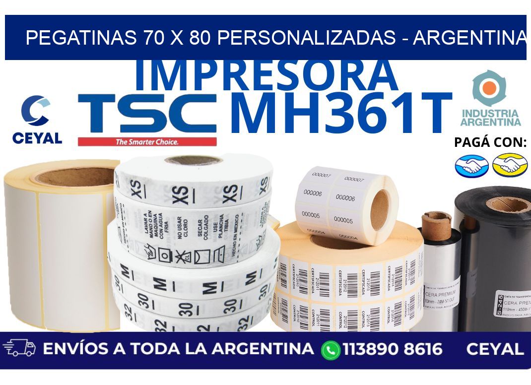 pegatinas 70 x 80 personalizadas – Argentina