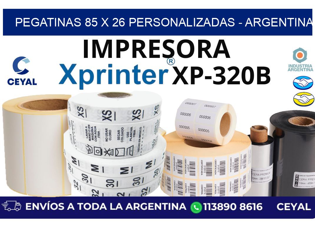 pegatinas 85 x 26 personalizadas - Argentina