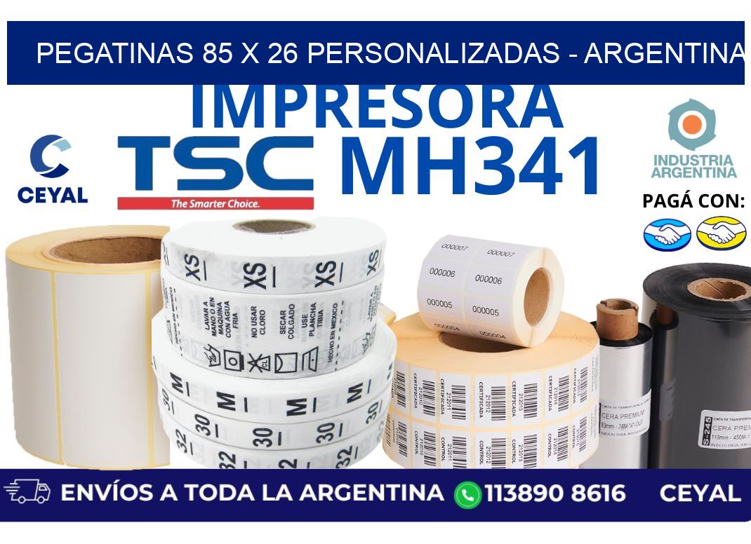 pegatinas 85 x 26 personalizadas – Argentina