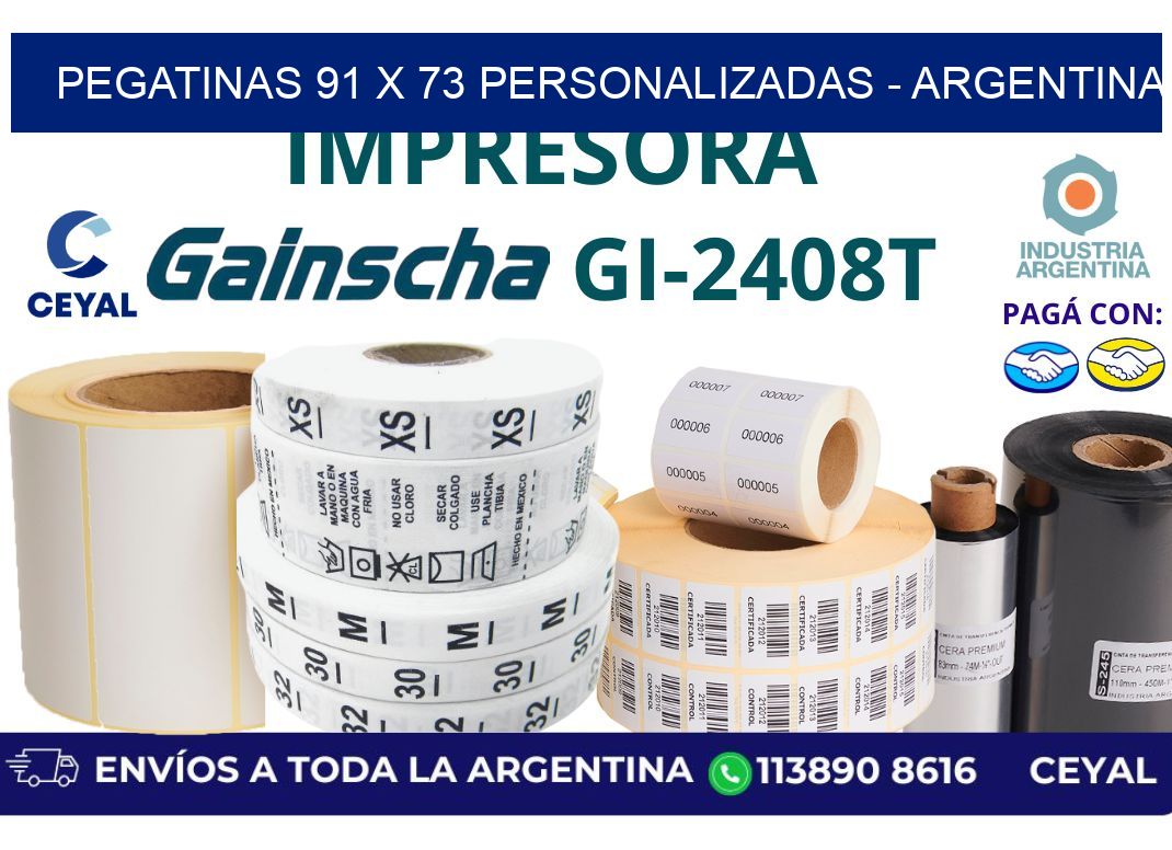 pegatinas 91 x 73 personalizadas - Argentina