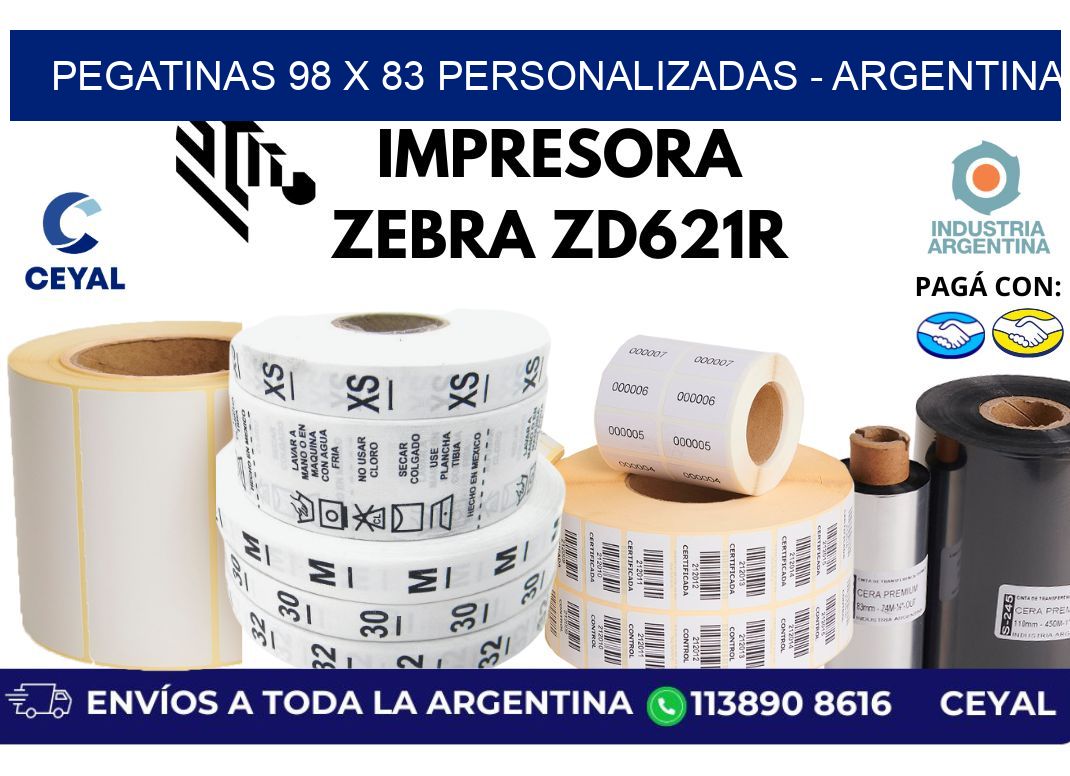 pegatinas 98 x 83 personalizadas - Argentina