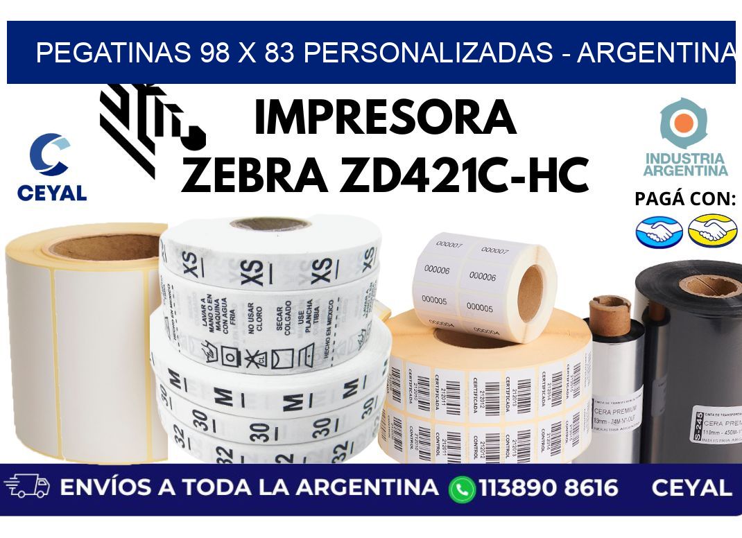 pegatinas 98 x 83 personalizadas – Argentina