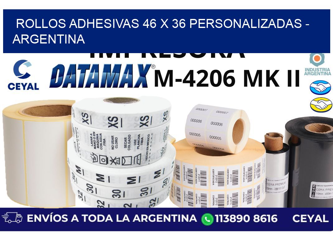 rollos adhesivas 46 x 36 personalizadas – Argentina