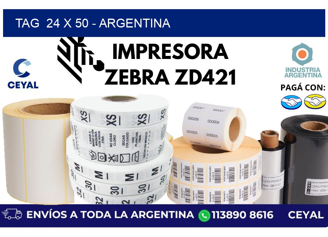 tag  24 x 50 - Argentina