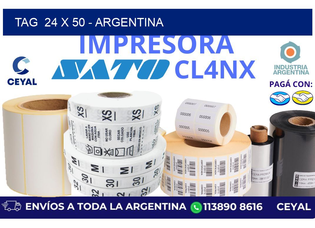tag  24 x 50 – Argentina