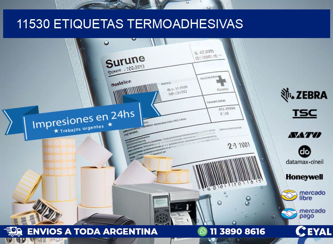 11530 etiquetas termoadhesivas