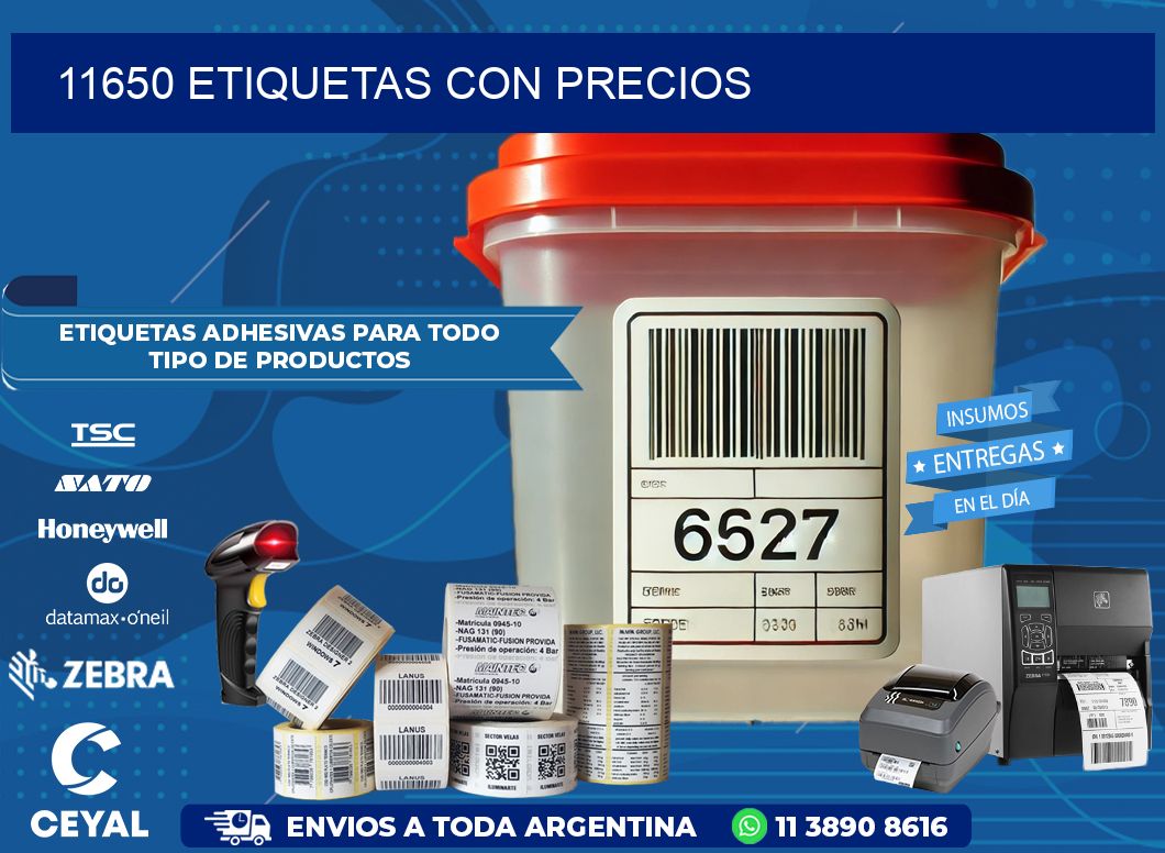 11650 etiquetas con precios